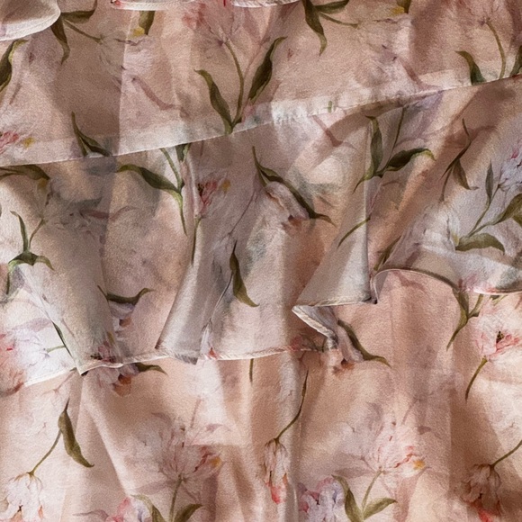 En Saison Kimberly Ruffle Midi Floral Midi Chiffon Party Dress Size Small NWT - Picture 9 of 14